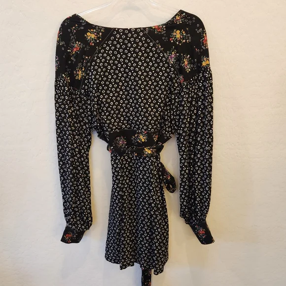 Free People Womens Wonderland Printed A-Line Mini Dress Size M - Picture 14 of 15